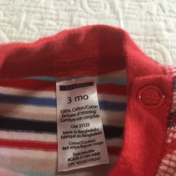 3m (6/$20) Striped Summer Rompers - Picture 4 of 10
